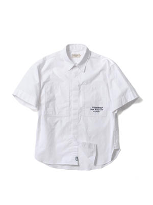 Relaxed Short Sleeve Shirt_White