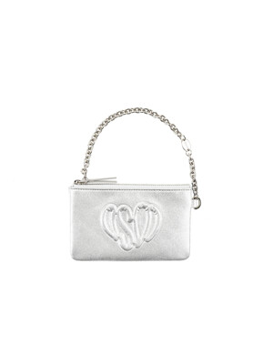 HEART POUCH [SILVER]