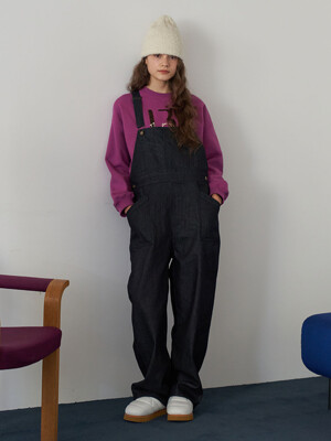 Denim wide overall_woman