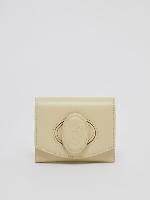 Oval wallet(Butter)