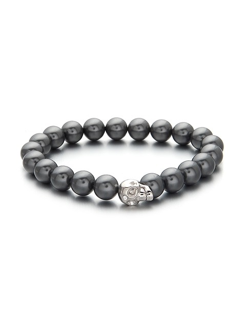 skull gray bracelet
