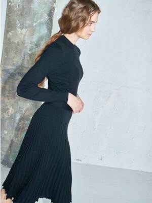 [단독] Flared rib knit dress #5colors