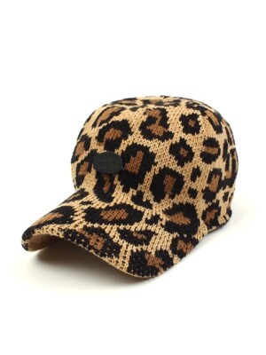 BKMT Leopard Knit Ballcap 호피니트모자