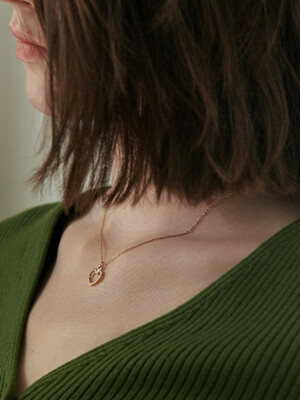 [925 silver] Un.silver.143 / churro necklace (gold)