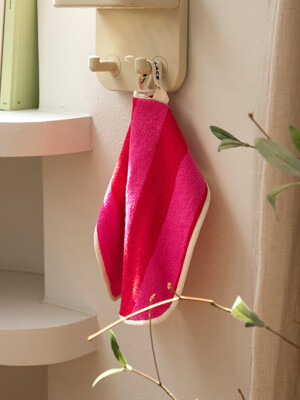 핸드 타올 Hand Towel (Pink Red)