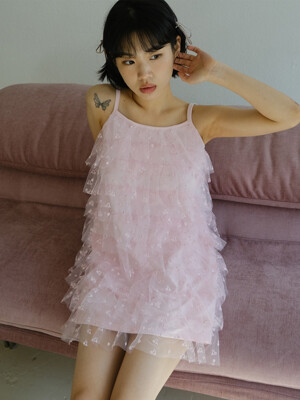SHA EMBROIDERY CANCAN DRESS _PINK