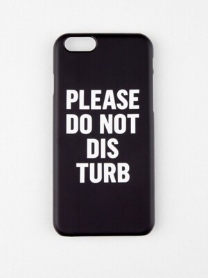 DO NOT DISTURB IPHONE CASE_BLACK