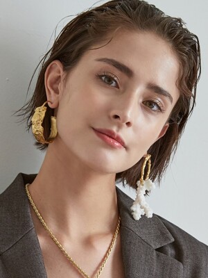 Coral Earring_gold