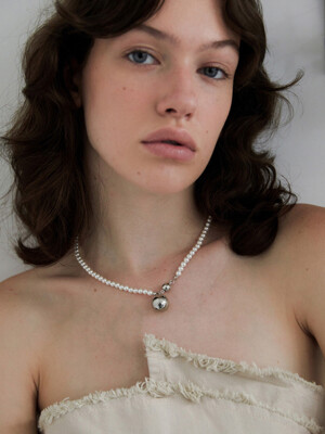 magnet ball pearl necklace