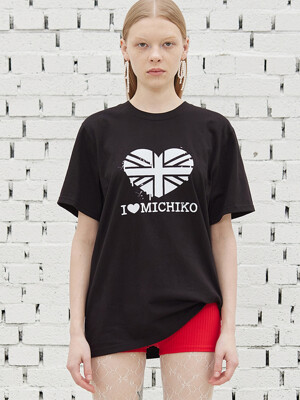 MELTING UNION JACK TOP BLACK_RELAXED FIT