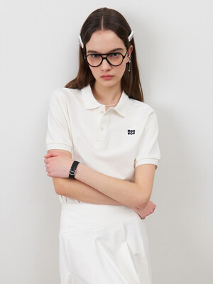 24 Spring_ Off White Polo T-Shirt