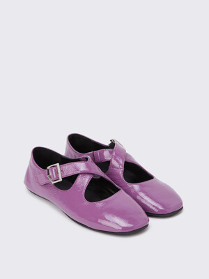 Round two strap mary-jane flat(purple)_DG1DS24021PUR
