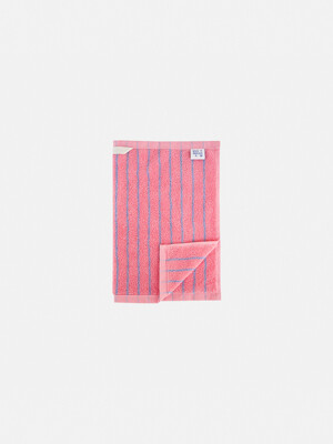 Hand Towel - Stripe Powderpink Sky