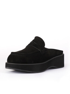 Mobydick Loafer 5cm _ Black Suede