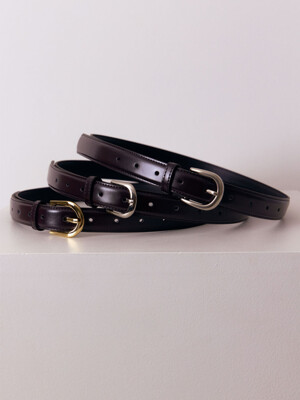 25mm Basic Eco Leather Belt (Brown)