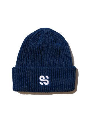 [unisex]SS LOGO BLUE BEANIE