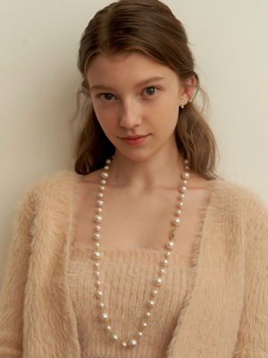 [Silver925] LA BELLE Pearl Mix Long Necklace_NZ1125