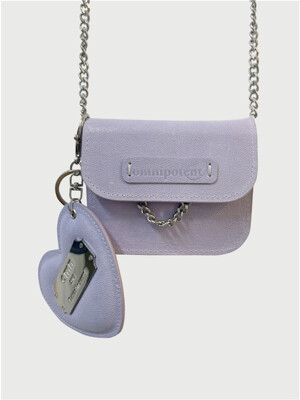 pin wallet bag [lilac] set