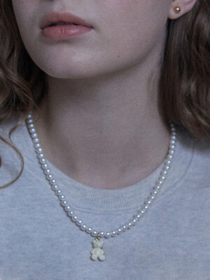 Teddy pearl necklace - Ivory
