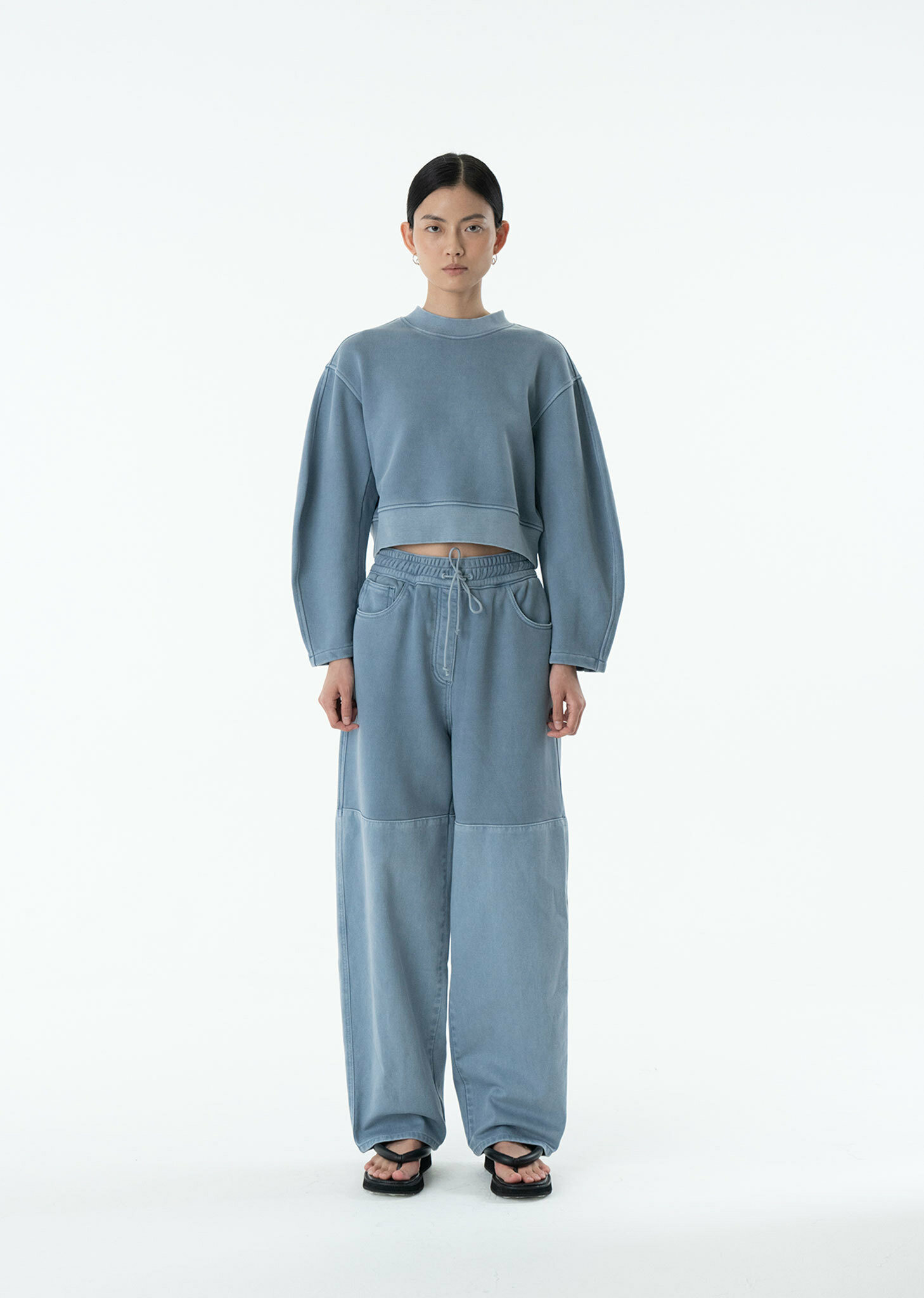 아모멘토]DRAWSTRING DENIM PANTS (3COLORS)