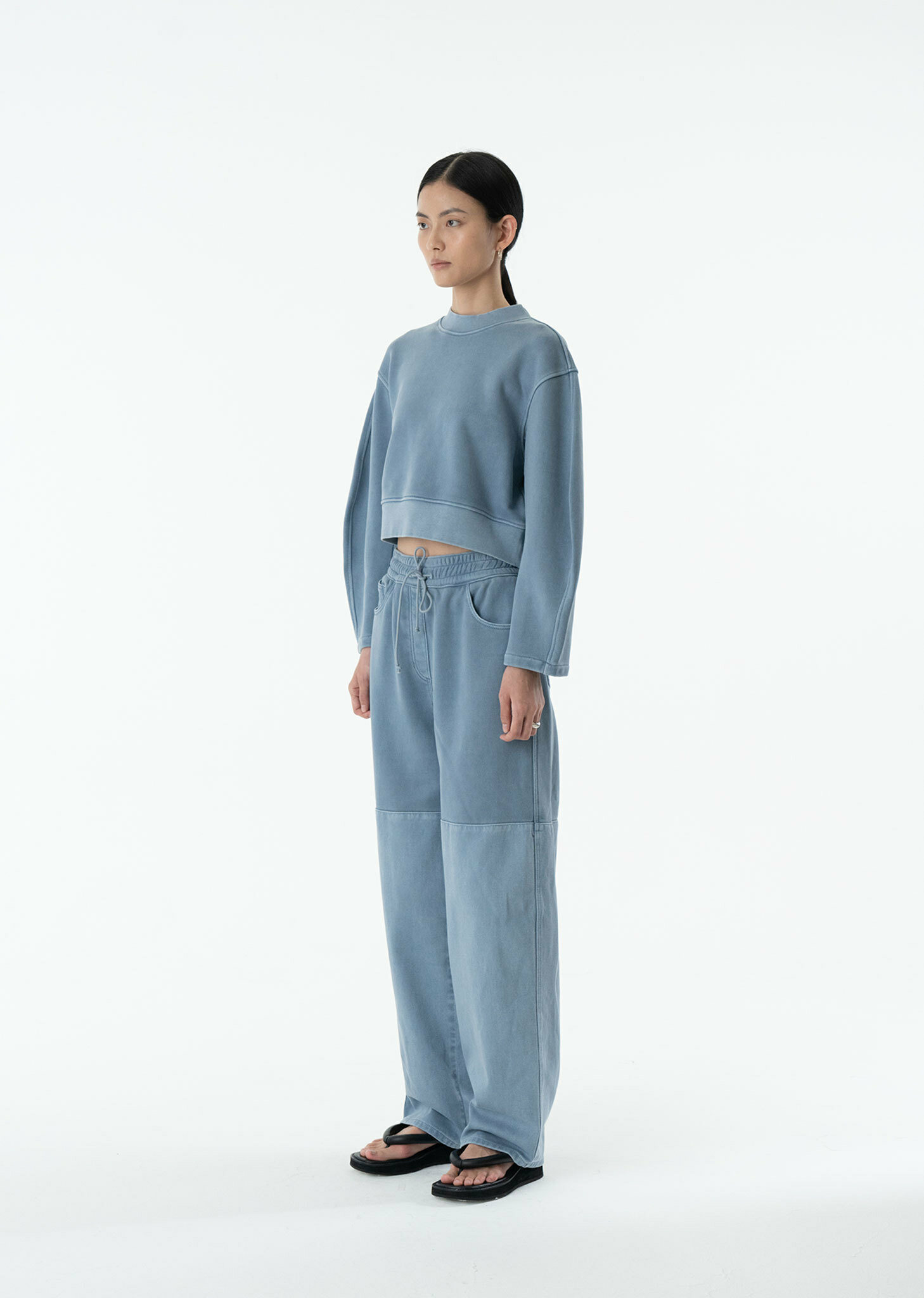 아모멘토]DRAWSTRING DENIM PANTS (3COLORS)