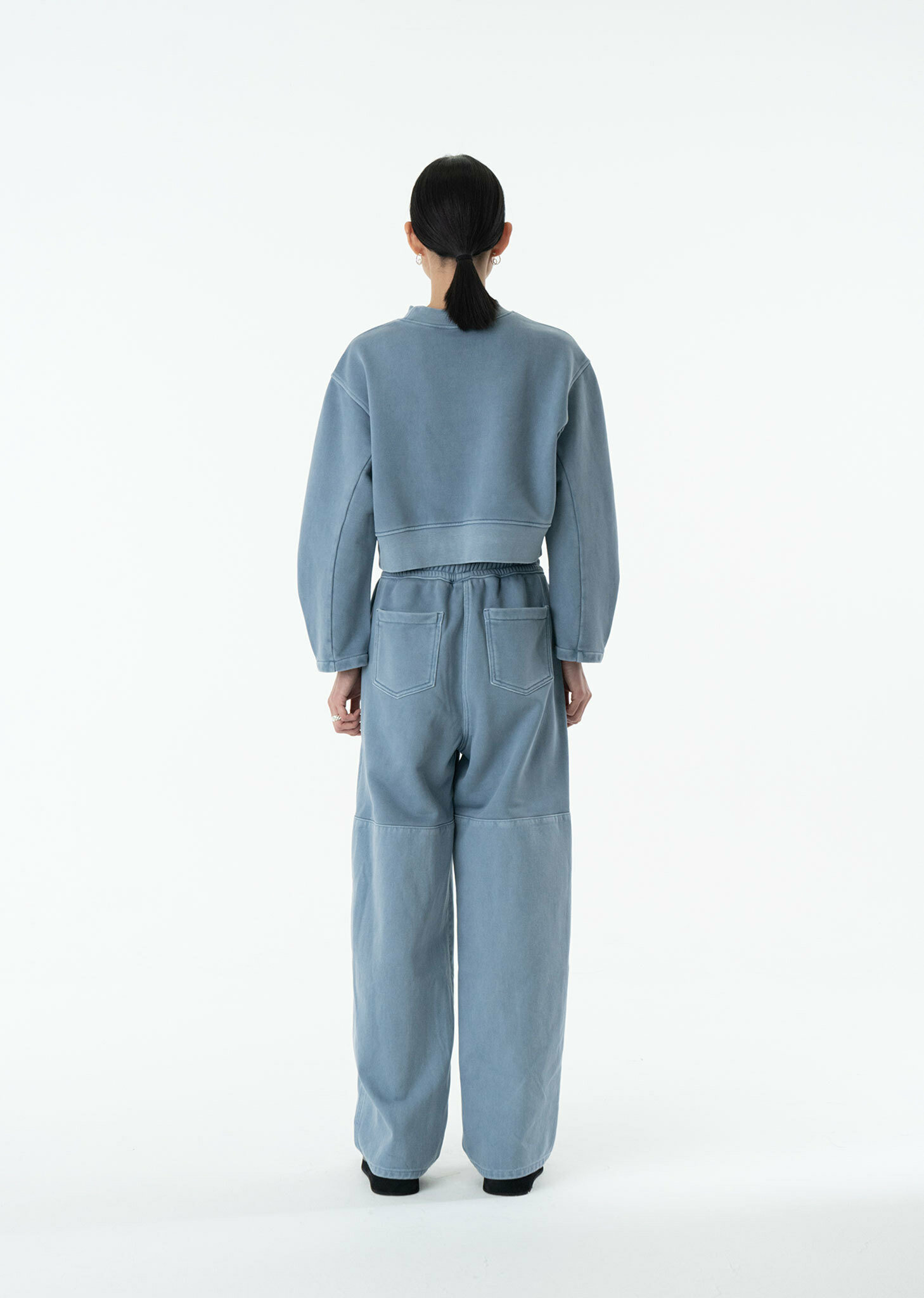 【AMOMENTO】DRAWSTRING DENIM PANTS AMOMENTO Drawstring Denim Pants - Black | Garmentory