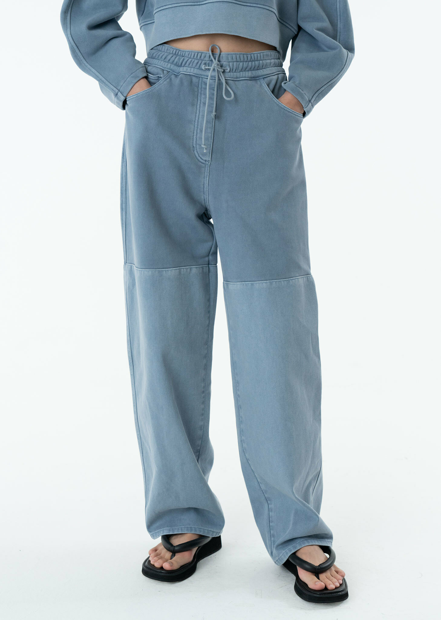 아모멘토]DRAWSTRING DENIM PANTS (3COLORS)