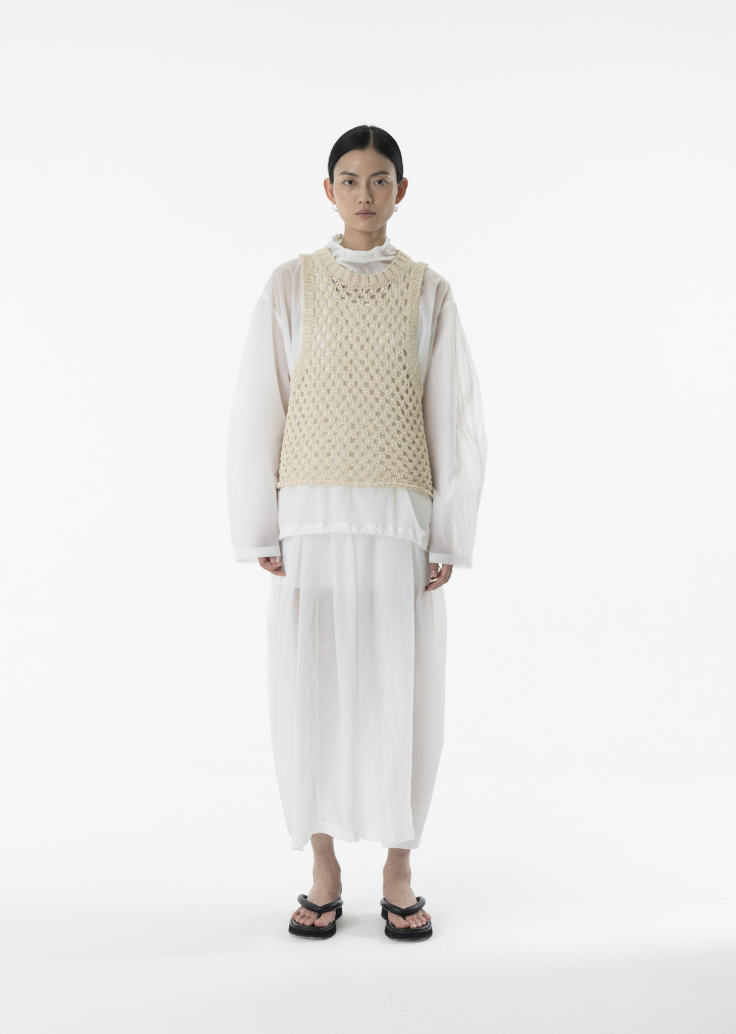 【最終値下げ】AMOMENTO SHEER JERSEY DRESS ワンピース AMOMENTO（アモーメント）の「AMOMENTO/SHEER JERSEY DRESS