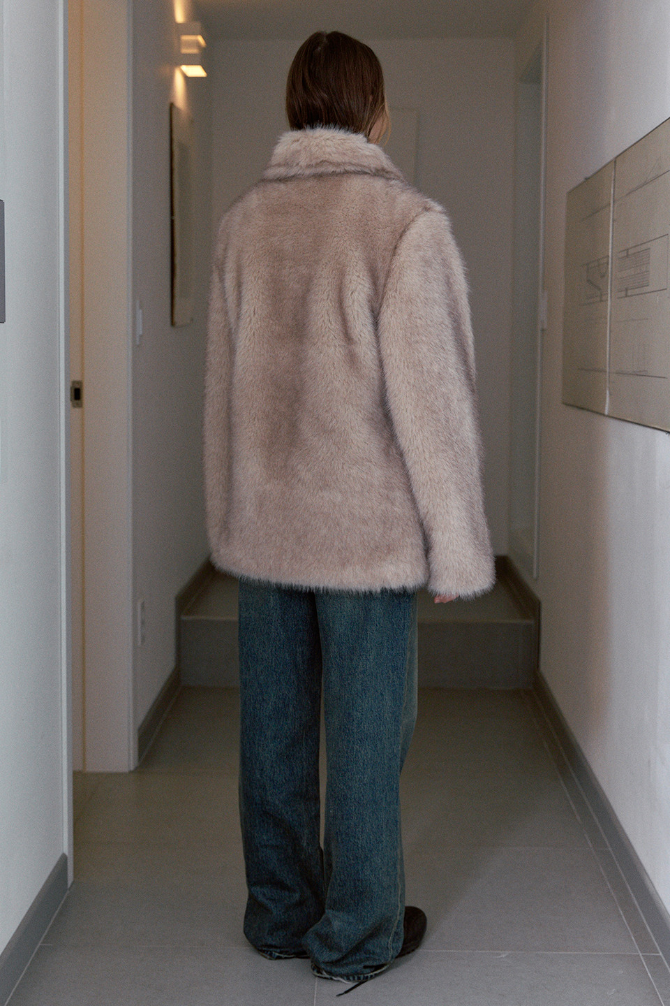 ジャケット・アウター SINOON Heavy Mix Fur Jacket ASH BROWN MUSINSA | SINOON Heavy Mix Fur Jacket (Ash Brown)