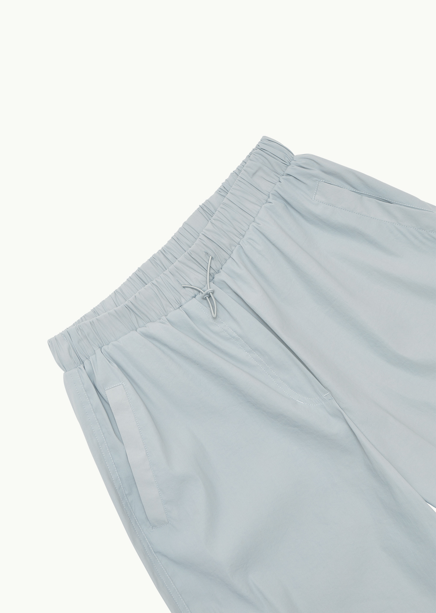 아모멘토]DRAWSTRING LAYERED PANTS (GREY MINT)