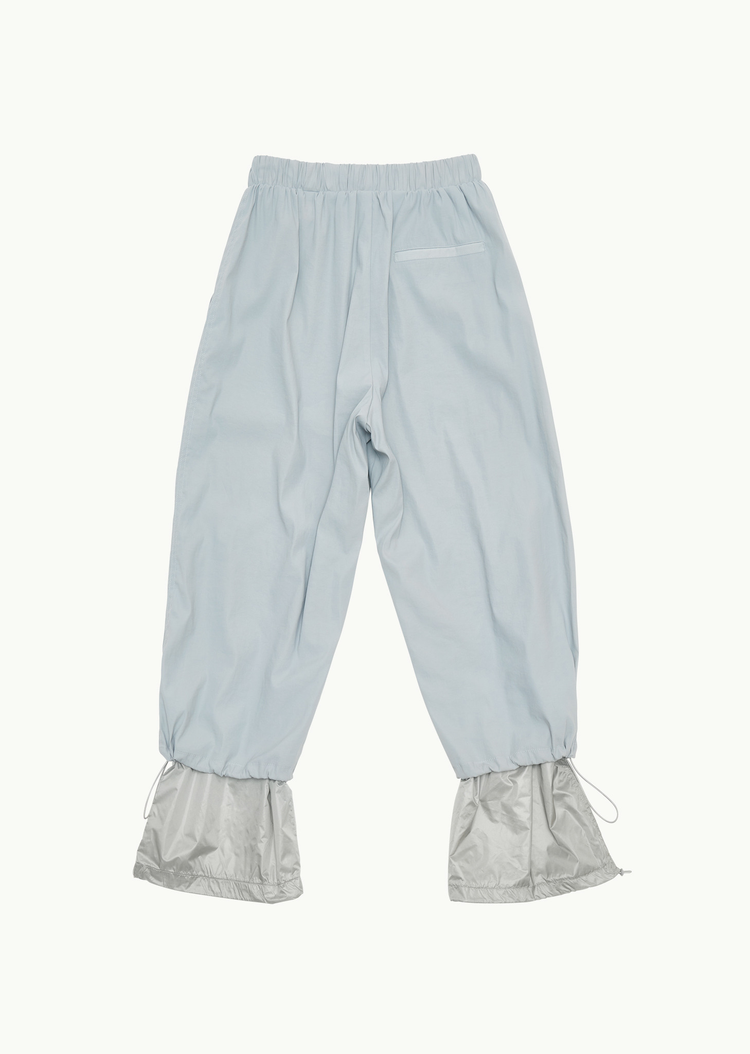パンツ amomento | DRAWSTRING LAYERED PANTS Black-Drawstring-Layered-