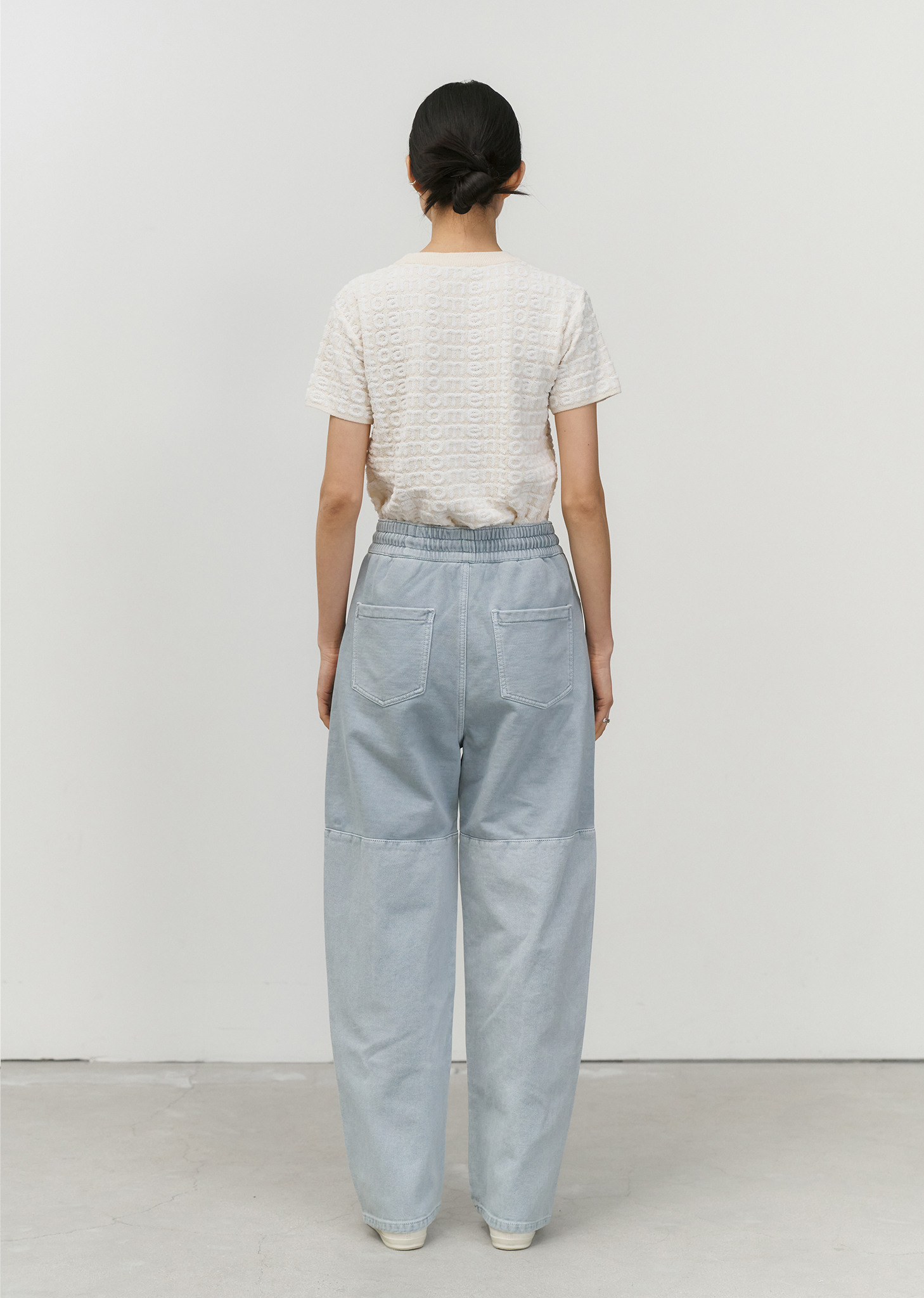 パンツ AMOMENTO DRAWSTRING DENIM PANTS AMOMENTO】DRAWSTRING DENIM PANTS Amomento Drawstring Denim Pants