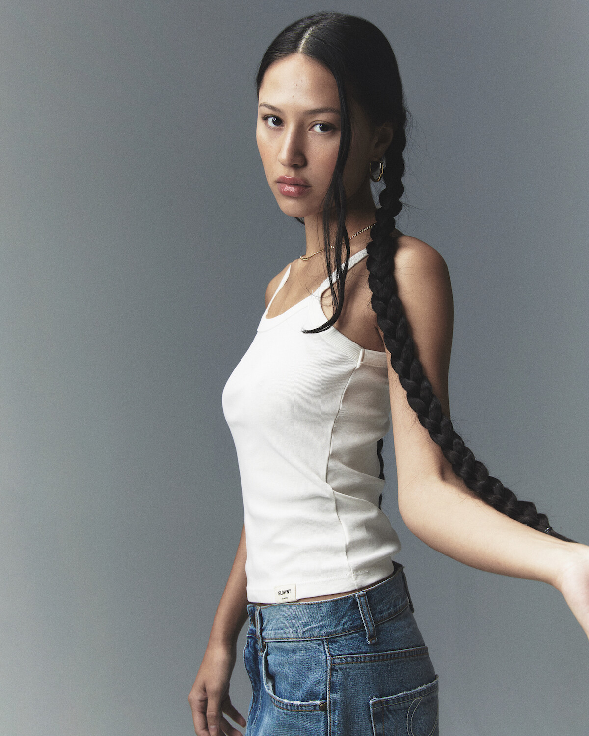글로니]93 MID-RISE LOOSE FIT JEANS (BLUE)