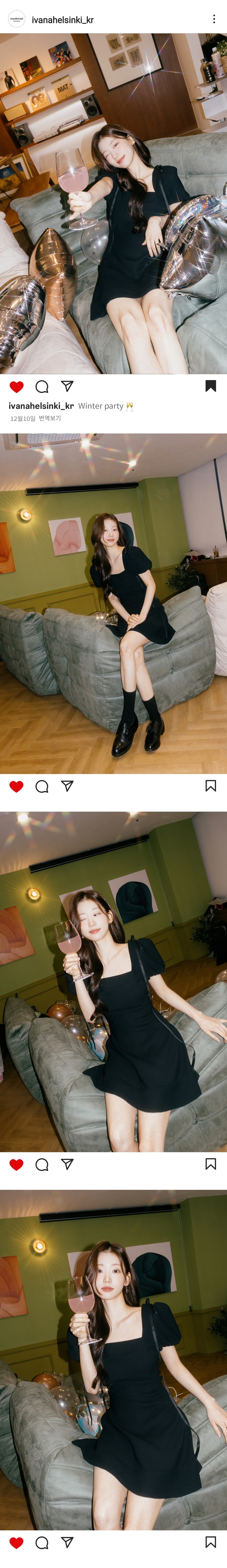 이바나헬싱키]Esteri velvet dress(2colors)