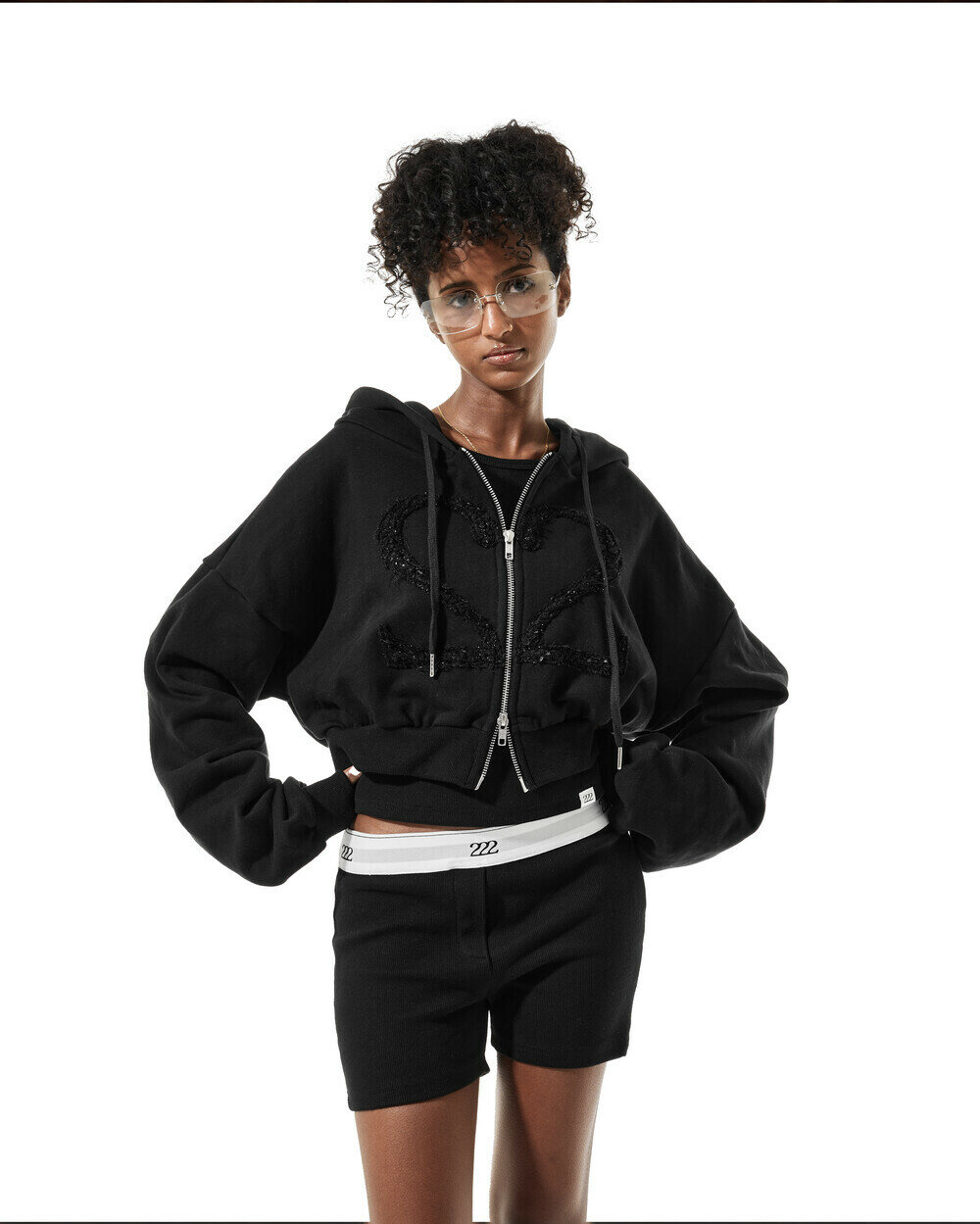 이투둘(222) HOODIE 002 (BLACK) - 사이즈 & 후기 | 무신사