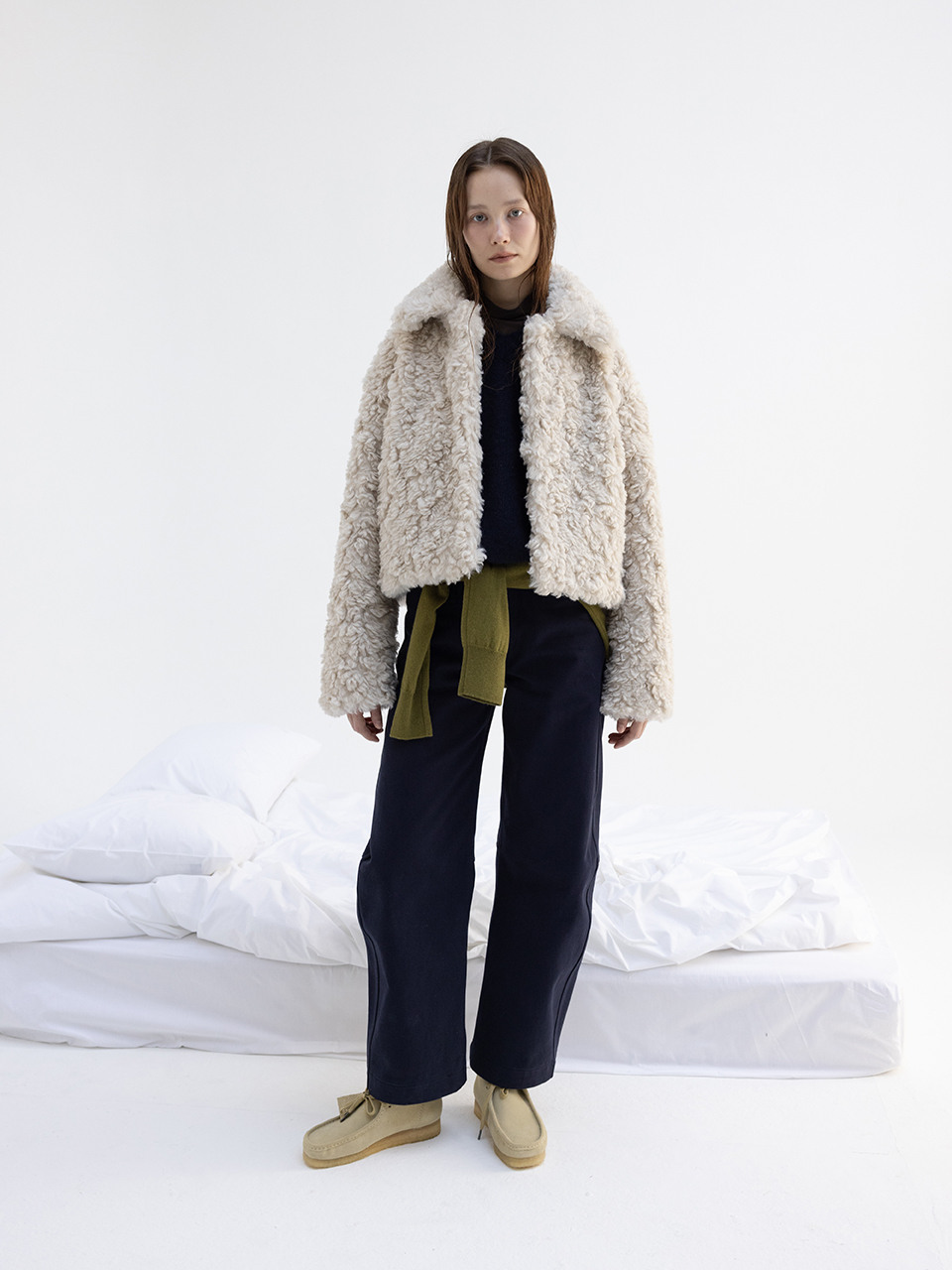 Cotton curve pants monoha 韓国　モノハ Cotton curve pants monoha 韓国 モノハ（Cotton curve pants
