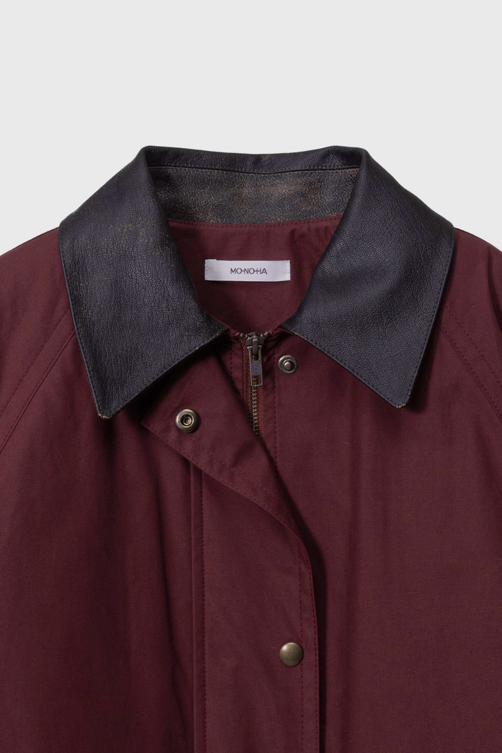 모노하][단독] Coated cotton work jacket (wine / brown / black)