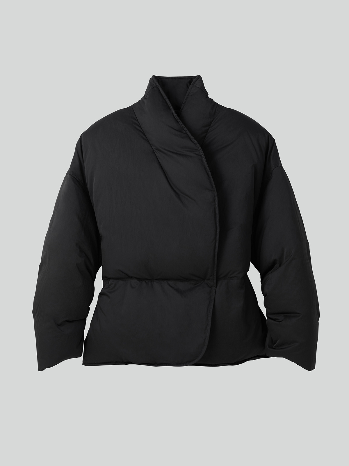[RECTO] SHAWL COLLAR PUFFER JACKET ☆送料込☆ 렉토]SHAWL COLLAR PUFFER JACKET (BLACK)