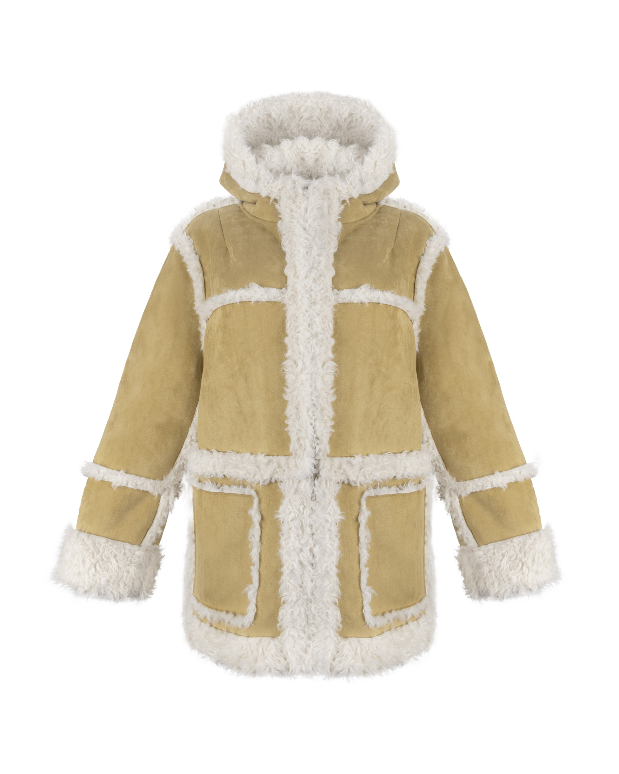 아수라]2WAYS SUEDE HOODIE MUSTANG (MUSTARD)