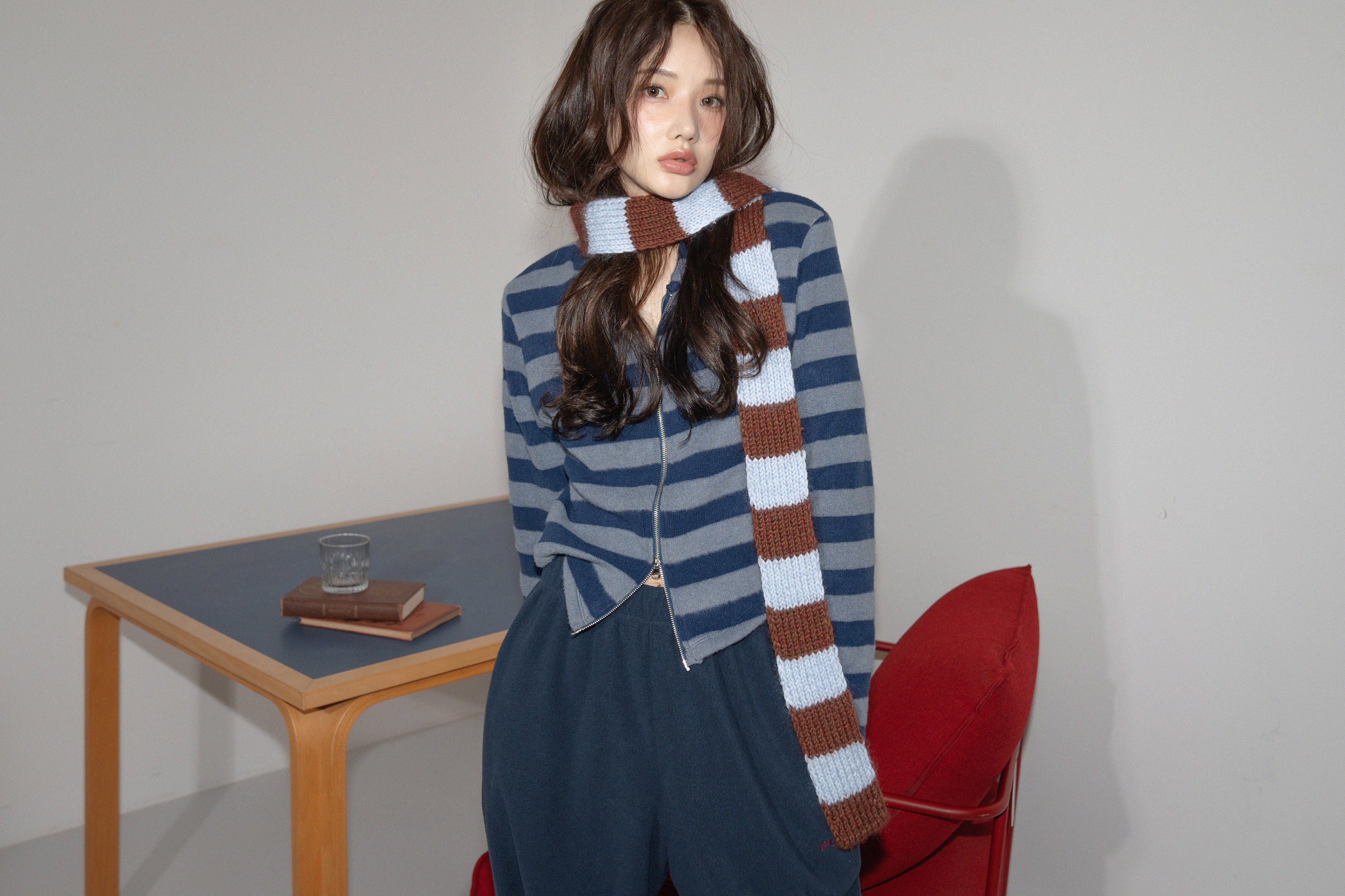 St hooded zip-up(Blue) 상세 이미지 8