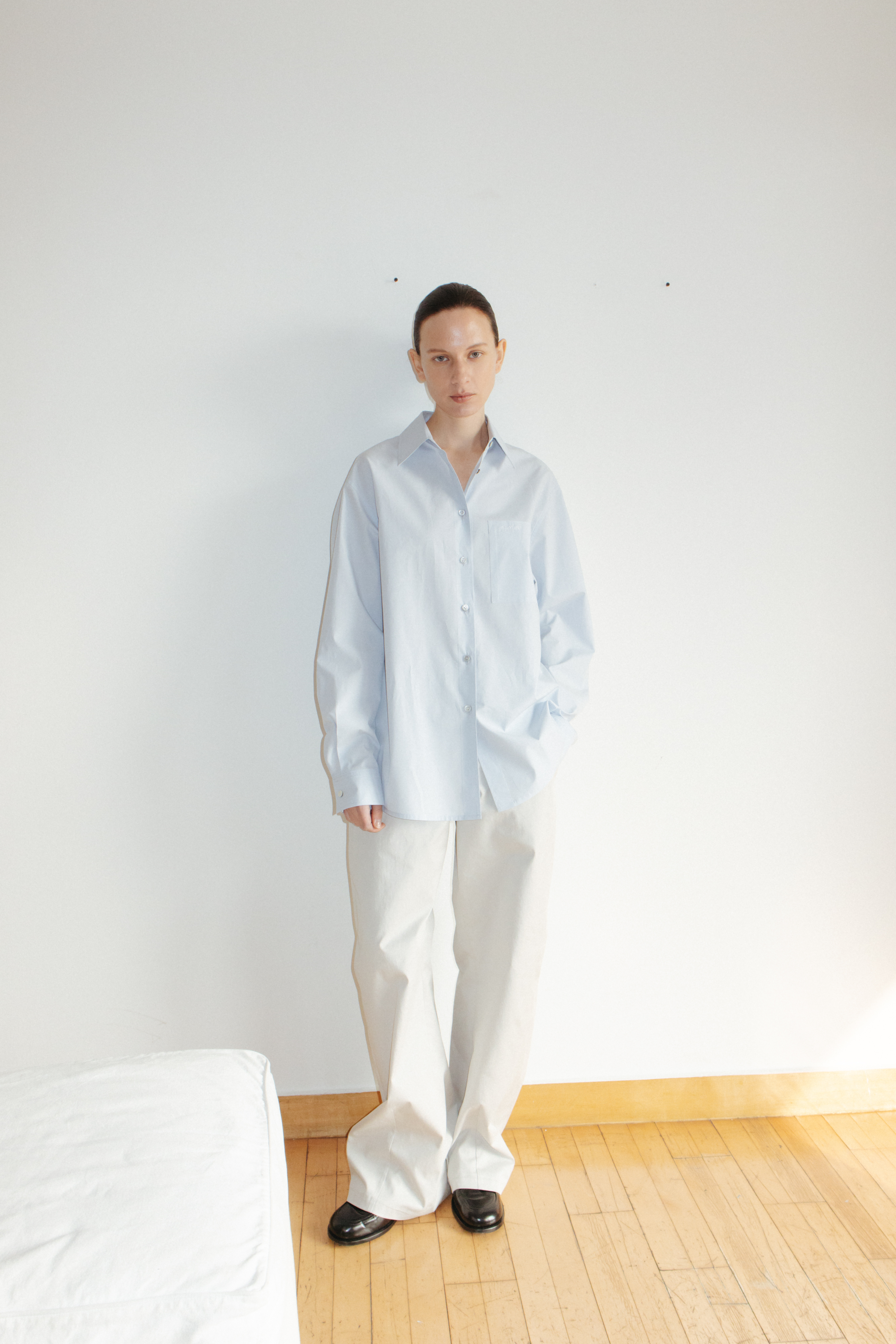 모노하][단독] Hard cotton curve pants (gray / khaki / black)