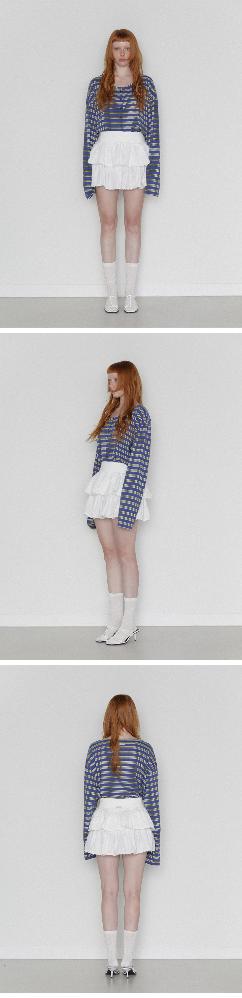 ワンピース Fringe Cancan Banding Mini Skirt White My Beachy Side Fringe Mini Skirt in Snow White | REVOLVE