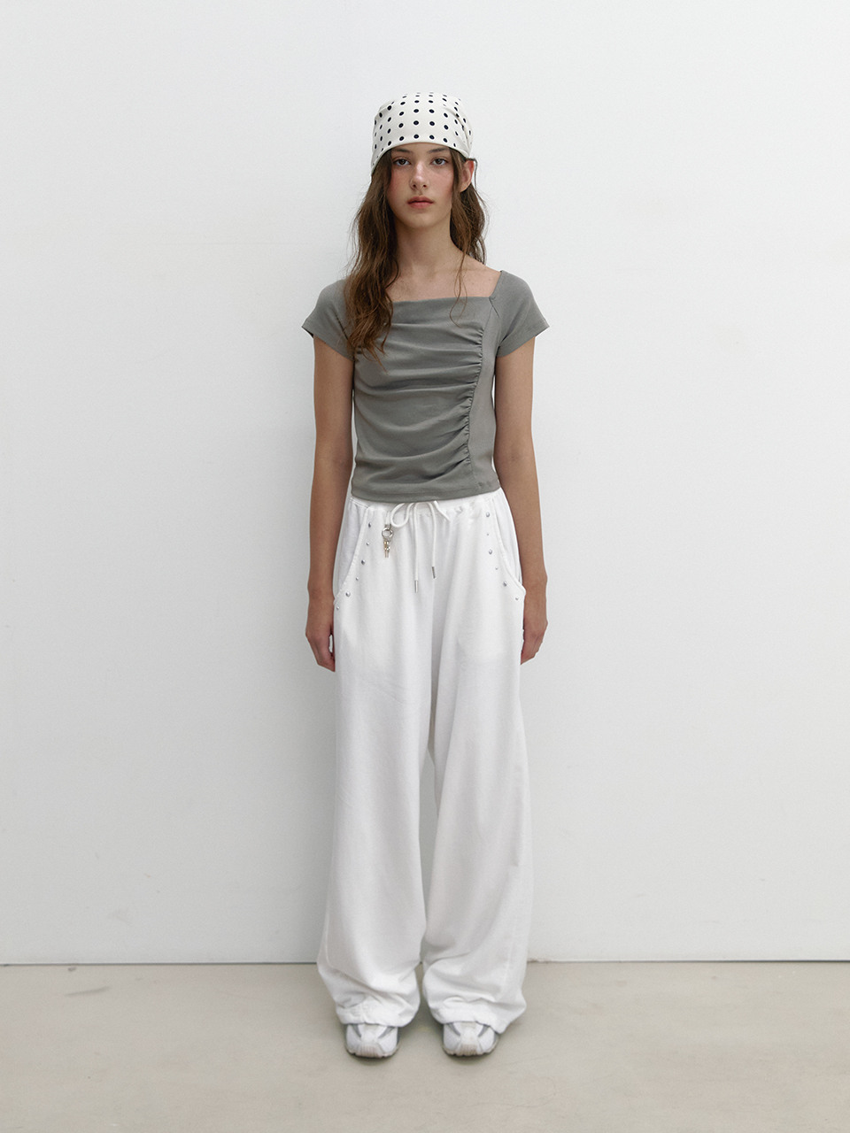 ◆ASURA◆ AS BASIC SWEATPANTS IVORY IvoryCream_SherpaSweats3_f82a3