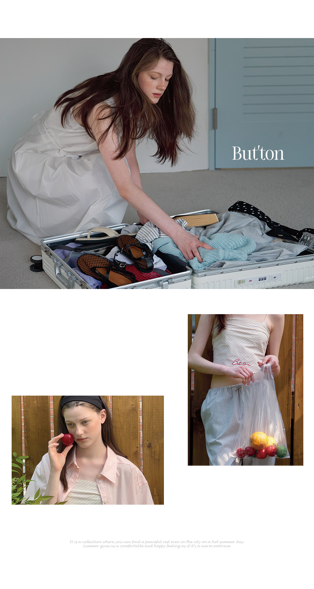 BUTTON LOGO ECO BAG - 2 COLORS RED