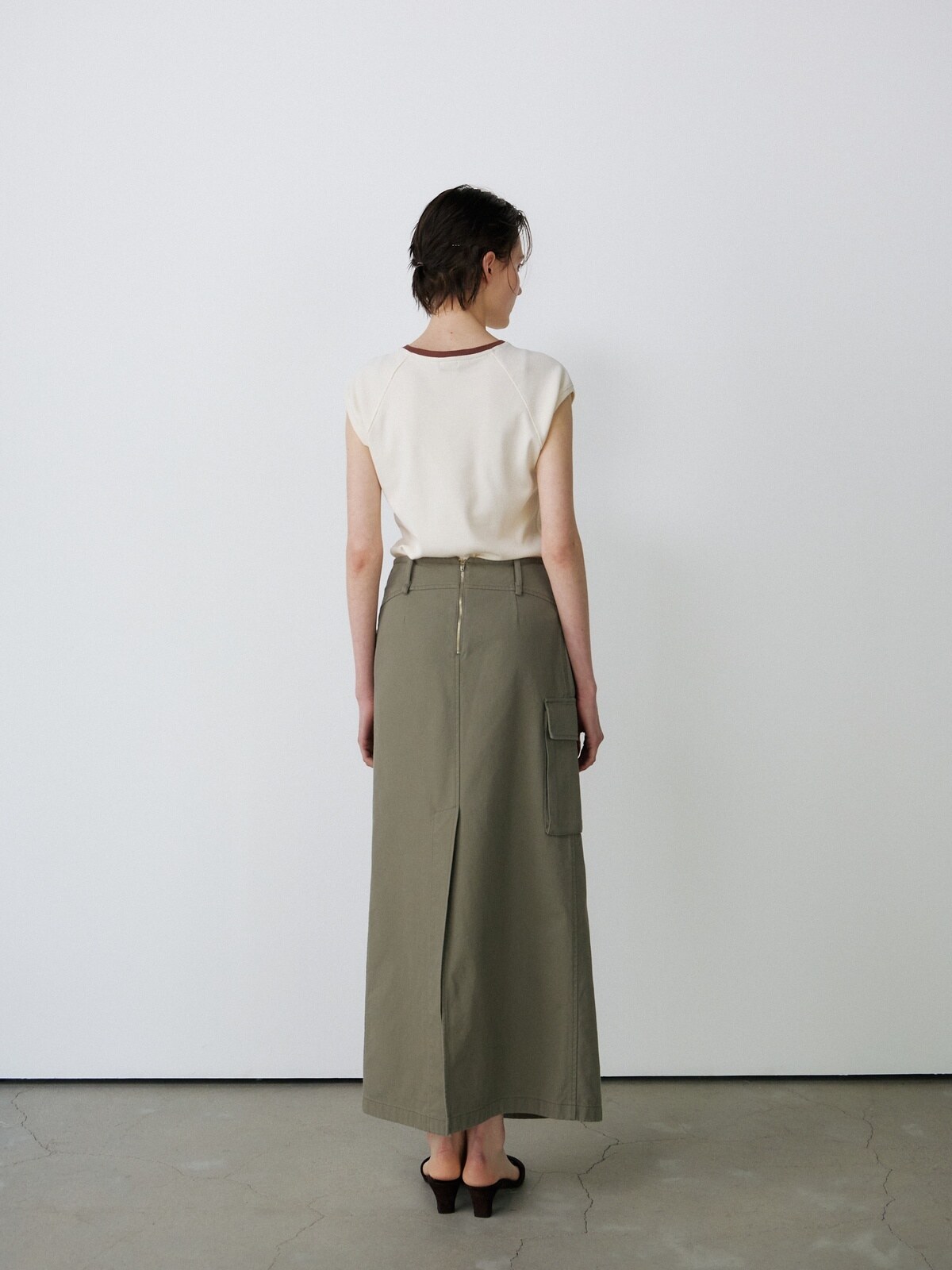 [2ND] CAP SLEEVE LETTERING T-S - 2 COLORS CREAM