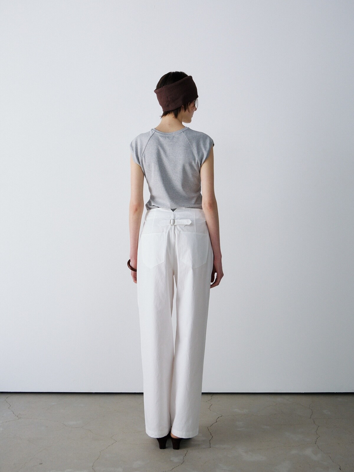 [2ND] CAP SLEEVE LETTERING T-S - 2 COLORS MELANGE GREY