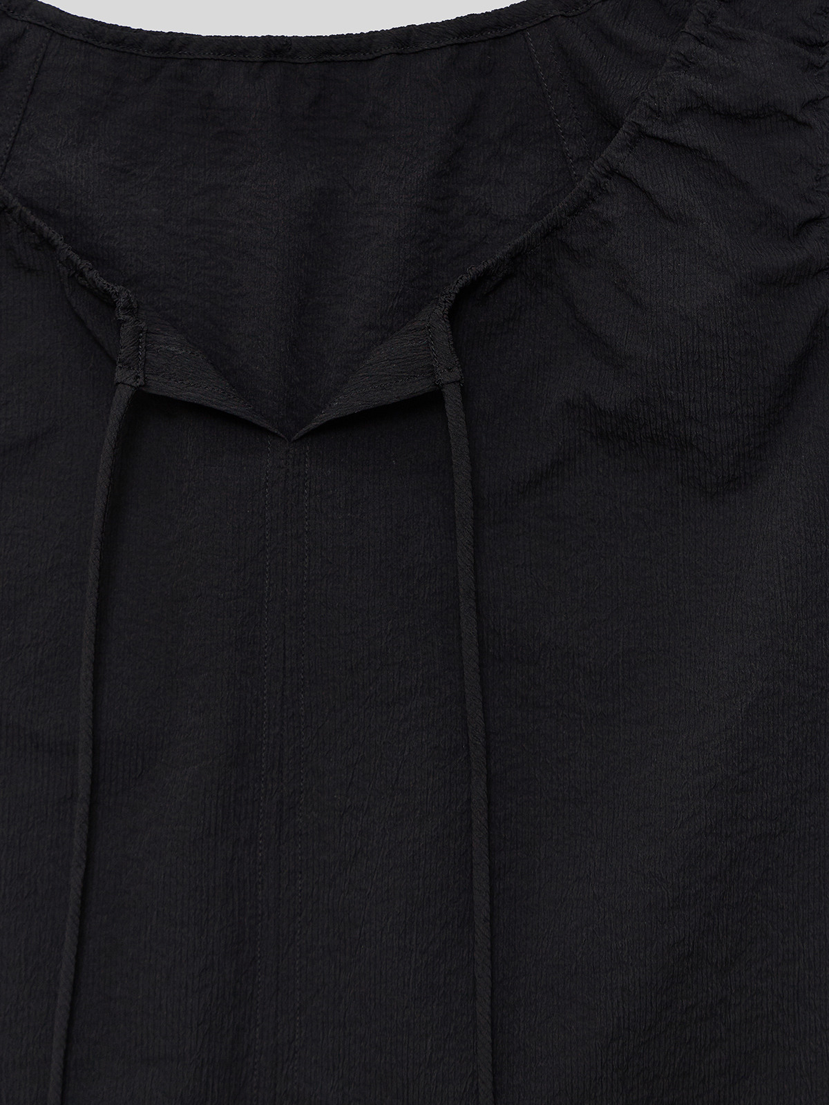 BREEZE TIE BLOUSE - 2 COLORS BLACK