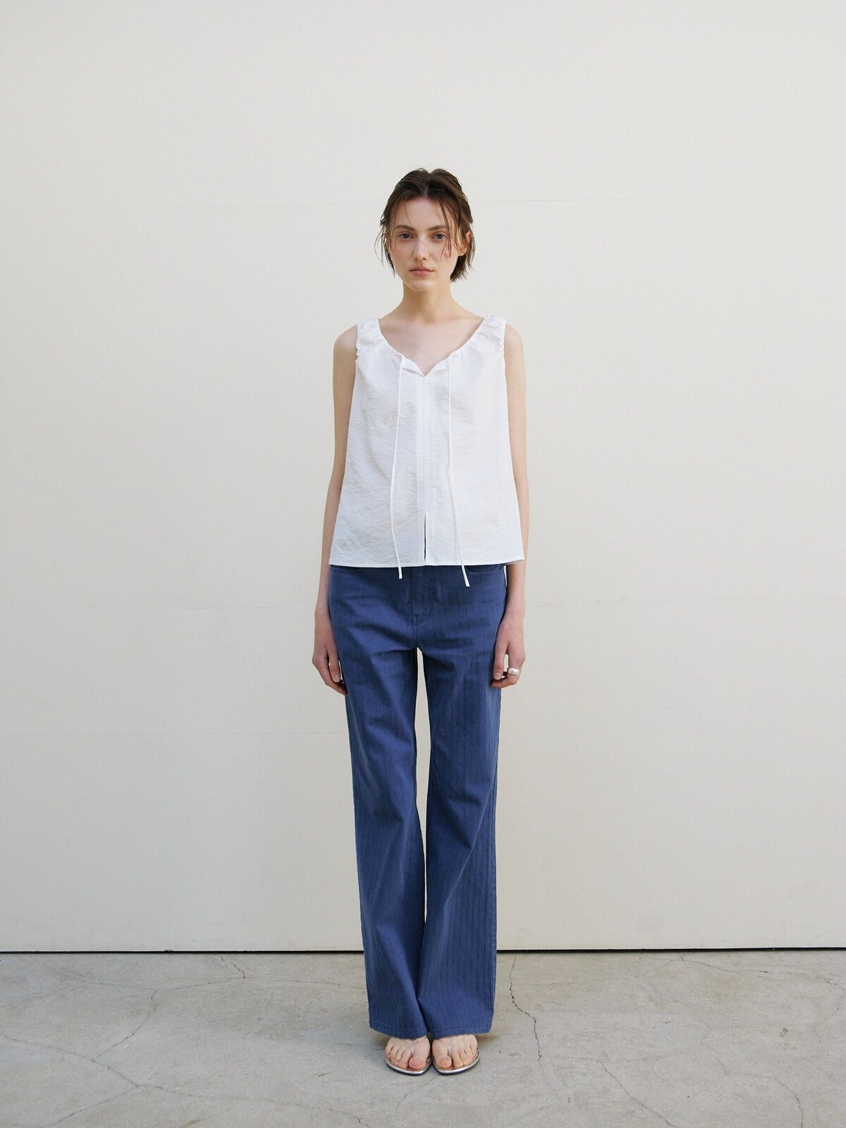BREEZE TIE BLOUSE - 2 COLORS WHITE