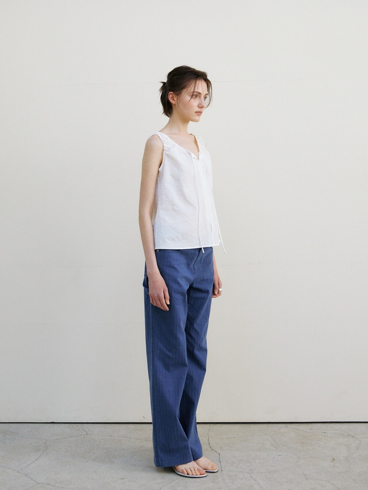 BREEZE TIE BLOUSE - 2 COLORS WHITE