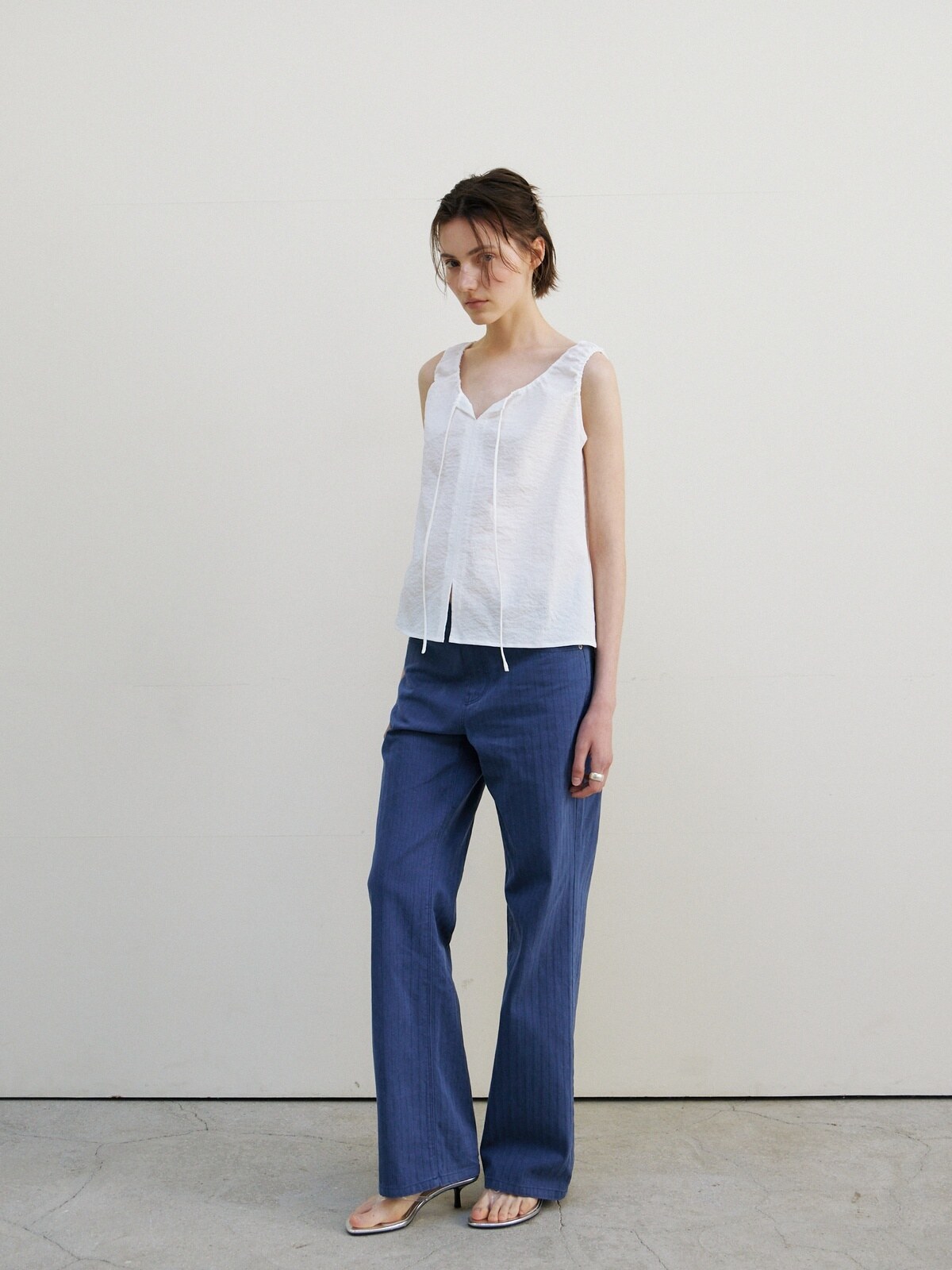 BREEZE TIE BLOUSE - 2 COLORS WHITE